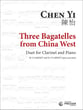 Three Bagatelles from China West Clarinet and Piano opt. E-flat Clarinet cover